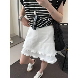 2025夏季新款百搭高腰顯瘦短裙女寬松休閒時尚半身短裙  YOYO3392