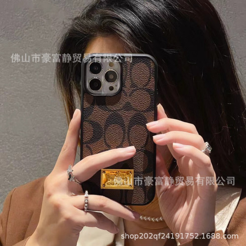 潮牌手機殼適用iPhone16promax全包軟殼手機殼輕奢大牌14/13