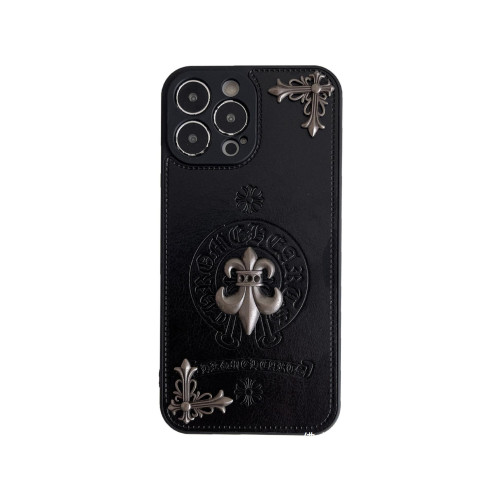 潮牌克心羅皮質適用蘋果14Promax手機殼13金屬支架iPhone15個性12 潮牌克心羅皮質適用蘋果14Promax手機殼13金屬支架iPhone15個性12