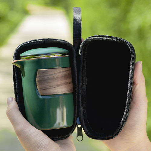 可攜式旅行茶具套裝簡易功夫泡茶壺茶杯戶外包單人七彩祥雲快客杯 可攜式旅行茶具套裝簡易功夫泡茶壺茶杯戶外包單人七彩祥雲快客杯