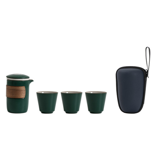 可攜式旅行茶具套裝簡易功夫泡茶壺茶杯戶外包單人七彩祥雲快客杯 可攜式旅行茶具套裝簡易功夫泡茶壺茶杯戶外包單人七彩祥雲快客杯