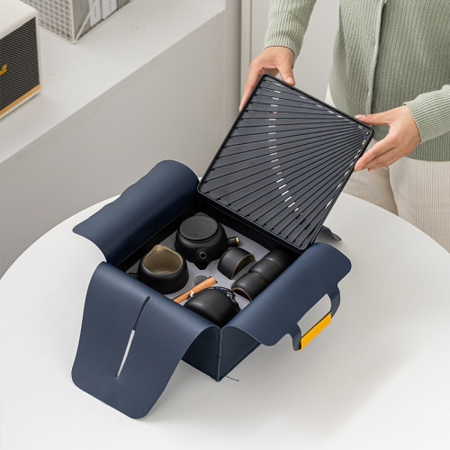 可攜式旅行茶具家用小套裝隨身戶外露營功夫茶具車用泡茶壺手提裝 可攜式旅行茶具家用小套裝隨身戶外露營功夫茶具車用泡茶壺手提裝