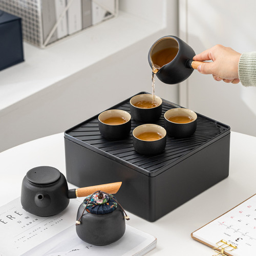 可攜式旅行茶具家用小套裝隨身戶外露營功夫茶具車用泡茶壺手提裝 可攜式旅行茶具家用小套裝隨身戶外露營功夫茶具車用泡茶壺手提裝