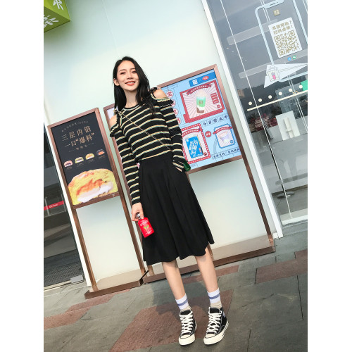 黑色半身裙女夏季中長款高腰遮胯遮肚子顯瘦百搭法式有口袋a字裙