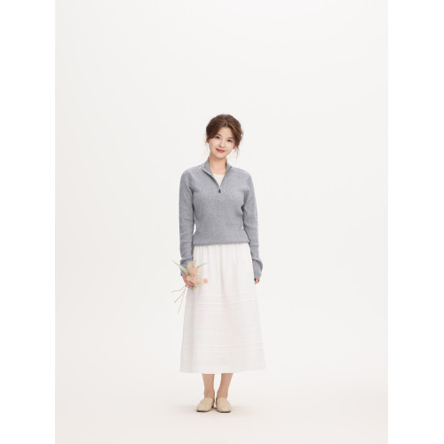 REST HEART 2025春季新品 高腰松緊百搭花邊半身裙