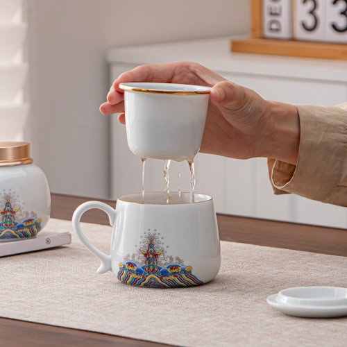 琺瑯彩陶瓷杯馬克杯個人杯快客杯辦公杯茶水分離茶葉罐泡茶杯禮品 琺瑯彩陶瓷杯馬克杯個人杯快客杯辦公杯茶水分離茶葉罐泡茶杯禮品