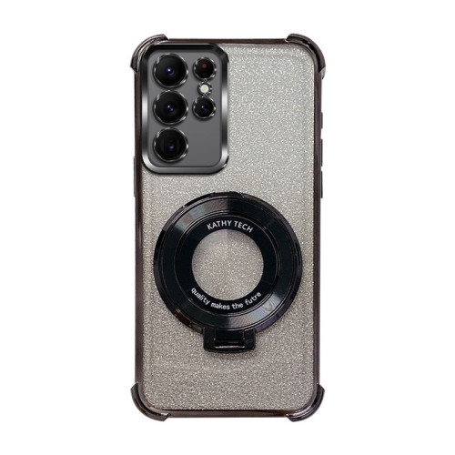 適用三星S25Ultra電鍍四角防摔手機殼S24Ultra支架S23防摔保護套 適用三星S25Ultra電鍍四角防摔手機殼S24Ultra支架S23防摔保護套