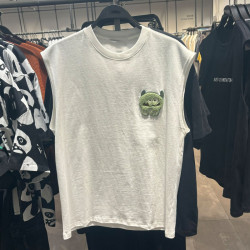 夏季新款潮男裝無袖時尚休閒簡約背心百搭寬松棉質背心UML440056