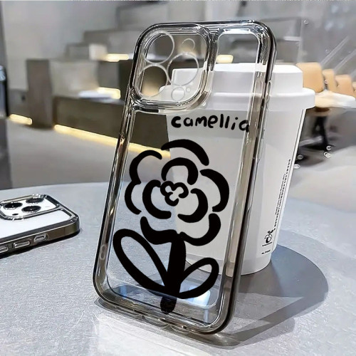 花朵適用於蘋果15promax14plus手機殼iphone13小香風12軟套11