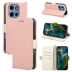 翻蓋皮套適用摩托羅拉Moto G Power2025荔枝紋側釦插卡錢包手機殼