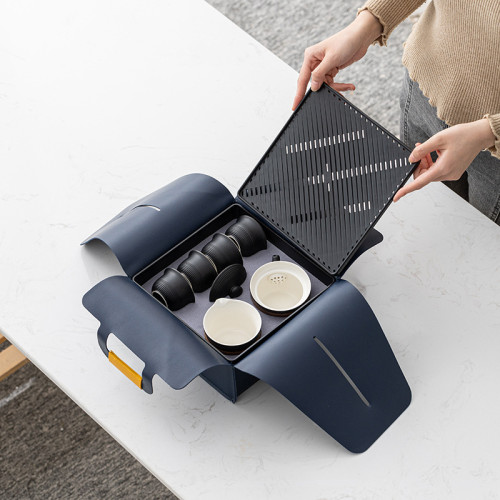 可攜式茶具周年伴手禮快客杯喝茶戶外車用枯山水功夫旅行茶具 可攜式茶具周年伴手禮快客杯喝茶戶外車用枯山水功夫旅行茶具