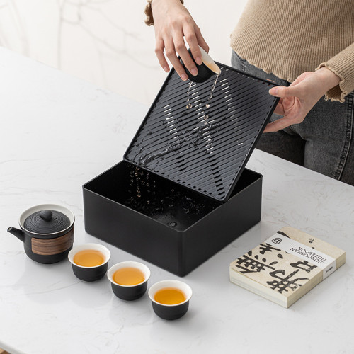 可攜式茶具周年伴手禮快客杯喝茶戶外車用枯山水功夫旅行茶具 可攜式茶具周年伴手禮快客杯喝茶戶外車用枯山水功夫旅行茶具