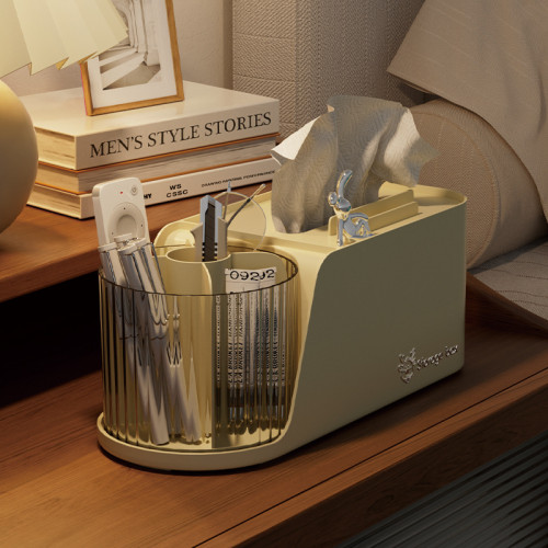 旋轉紙巾盒家用客廳高檔輕奢抽紙盒桌面多功能手機支架筆筒收納盒 旋轉紙巾盒家用客廳高檔輕奢抽紙盒桌面多功能手機支架筆筒收納盒