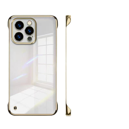 適用iPhone16ProMax電鍍無邊框手機殼透明蘋果15防摔14保護套