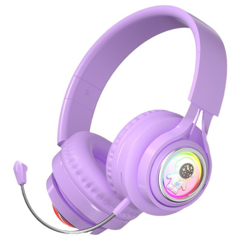 新款S5太空兔太空人藍牙耳機發光遊戯頭戴電競電競遊戯