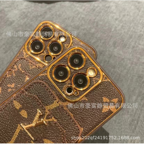 潮牌復古插卡手機殼適用蘋果15ProMax全包皮質14高級小衆男女款13 潮牌復古插卡手機殼適用蘋果15ProMax全包皮質14高級小衆男女款13