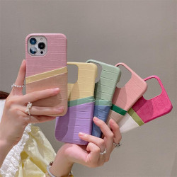 適用鱷魚紋蘋果15promax插卡手機殼iPhone13皮質11高級12女14防摔