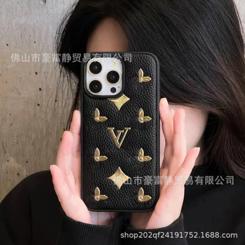 皮質奢華老花適用15promax手機殼iPhone13保護套高級感12潮牌14女 皮質奢華老花適用15promax手機殼iPhone13保護套高級感12潮牌14女