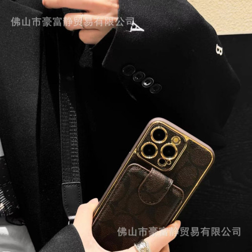 新款斜背翻蓋手機殼適用於iPhone15promax可插卡皮質全包14/13pro 新款斜背翻蓋手機殼適用於iPhone15promax可插卡皮質全包14/13pro