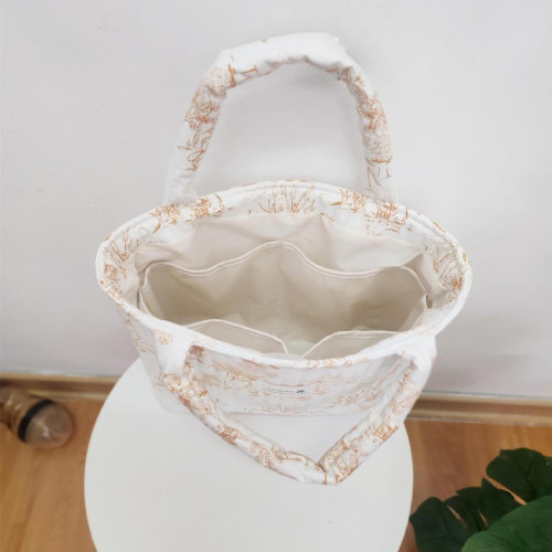 ins大容量碎花媽咪包手提旅行包母嬰包待産包多功能斜背收納包 ins大容量碎花媽咪包手提旅行包母嬰包待産包多功能斜背收納包