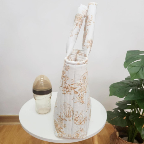 ins大容量碎花媽咪包手提旅行包母嬰包待産包多功能斜背收納包 ins大容量碎花媽咪包手提旅行包母嬰包待産包多功能斜背收納包