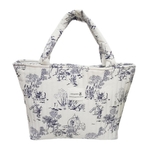 ins大容量碎花媽咪包手提旅行包母嬰包待産包多功能斜背收納包 ins大容量碎花媽咪包手提旅行包母嬰包待産包多功能斜背收納包