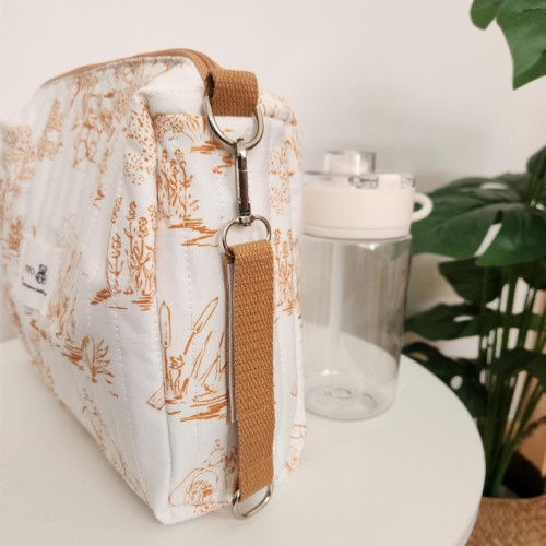 新款國風水墨畫碎花化妝包可攜式收納包旅行洗漱包手拿方包 新款國風水墨畫碎花化妝包可攜式收納包旅行洗漱包手拿方包