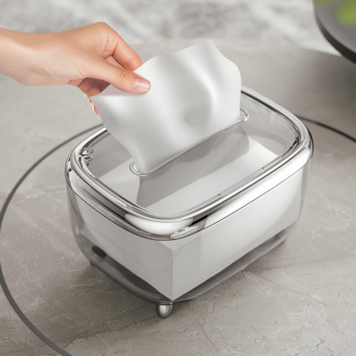 現代簡約創意紙巾盒家用客廳全透明抽紙盒餐巾紙收納盒子高檔輕奢 現代簡約創意紙巾盒家用客廳全透明抽紙盒餐巾紙收納盒子高檔輕奢