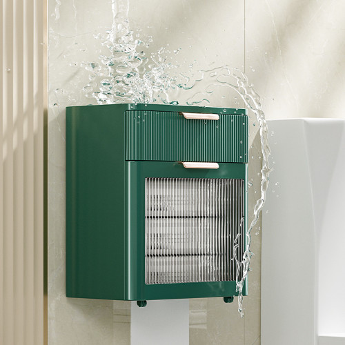 衛生間紙巾盒洗臉巾收納盒免打孔防水厠所卷紙盒壁掛衛生紙置物架 衛生間紙巾盒洗臉巾收納盒免打孔防水厠所卷紙盒壁掛衛生紙置物架