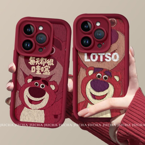 適用蘋果16pro手機殼全包防摔iphone15plus情侶款小熊每天都哇塞 適用蘋果16pro手機殼全包防摔iphone15plus情侶款小熊每天都哇塞