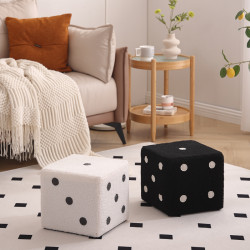 換鞋凳家用門口篩子小凳子客廳沙發凳子兒童卡通矮凳網紅骰子板凳