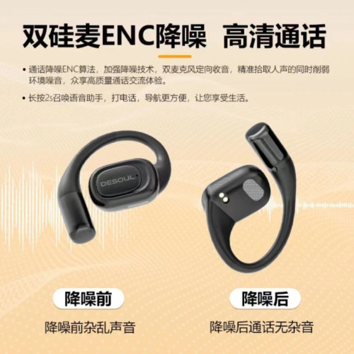 2024TWS掛耳式OWS新款藍牙耳機超長續航大電量HIFI音質運動款