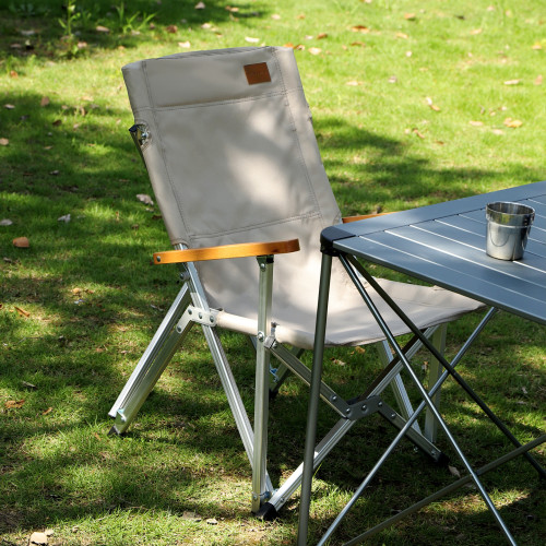 山野布林GuideSeries戶外鋁合金折曡椅露營椅靠背休閒釣魚椅