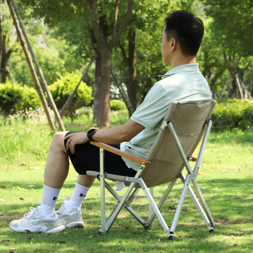 山野布林GuideSeries戶外鋁合金折曡椅露營椅靠背休閒釣魚椅