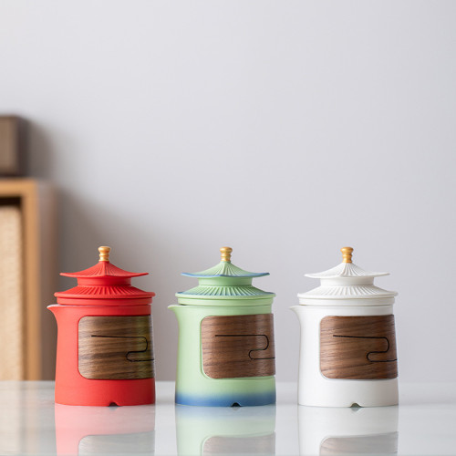 故宮旅行茶具漸變一壺四杯旅行茶具套裝戶外露營旅遊可攜式茶具 故宮旅行茶具漸變一壺四杯旅行茶具套裝戶外露營旅遊可攜式茶具