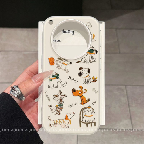 適用oppofindx8ultra手機殼卡通可愛findx8高級手機殼線條塗鴉狗 適用oppofindx8ultra手機殼卡通可愛findx8高級手機殼線條塗鴉狗