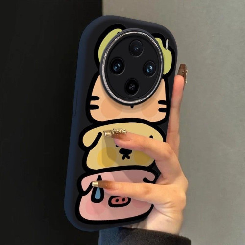 適用vivox200s手機殼矽膠全包VIVOx100pro高級感手機殼動物曡曡樂 適用vivox200s手機殼矽膠全包VIVOx100pro高級感手機殼動物曡曡樂