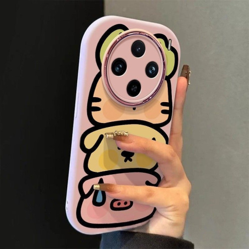 適用vivox200s手機殼矽膠全包VIVOx100pro高級感手機殼動物曡曡樂 適用vivox200s手機殼矽膠全包VIVOx100pro高級感手機殼動物曡曡樂