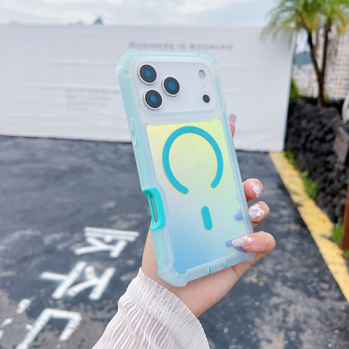 適用iPhone17ProMax太空殼變色龍手機殼蘋果16Pro磁吸三防15套 適用iPhone17ProMax太空殼變色龍手機殼蘋果16Pro磁吸三防15套