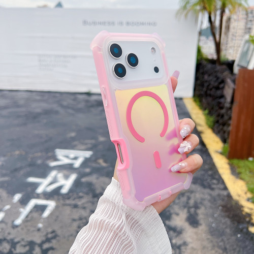 適用iPhone17ProMax太空殼變色龍手機殼蘋果16Pro磁吸三防15套 適用iPhone17ProMax太空殼變色龍手機殼蘋果16Pro磁吸三防15套