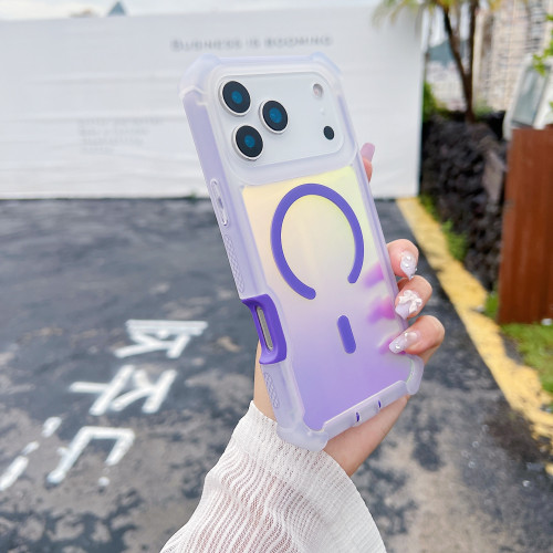 適用iPhone17ProMax太空殼變色龍手機殼蘋果16Pro磁吸三防15套 適用iPhone17ProMax太空殼變色龍手機殼蘋果16Pro磁吸三防15套