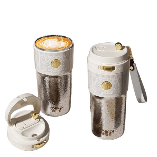 康巴赫純鈦咖啡杯2025新款高顔值精緻可攜式水杯子保溫杯女大容量 康巴赫純鈦咖啡杯2025新款高顔值精緻可攜式水杯子保溫杯女大容量