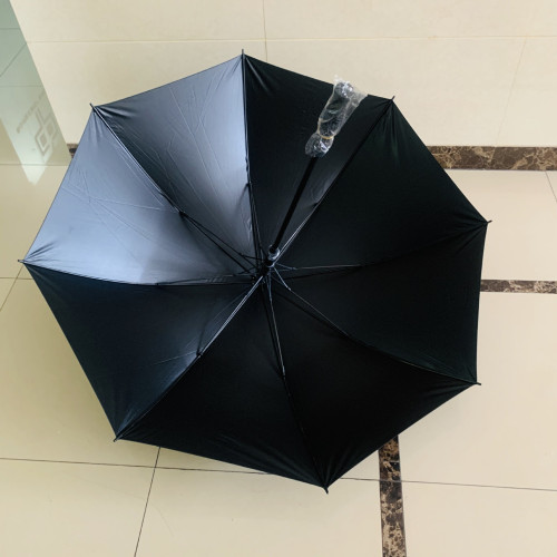 高爾夫傘加大雙人可遮陽雨傘纖維骨自動長柄黑膠防曬晴雨兩用