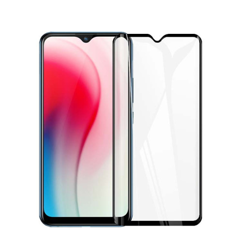 適用vivo Y7S/Y17/Y15全屏貼膜二強鋼化膜y3/U3X絲印全屏玻璃貼膜