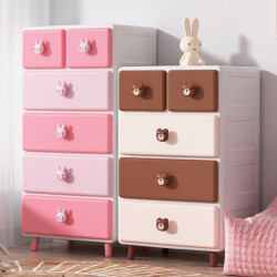 兒童玩具收納箱抽屜式塑膠零食收納櫃子家用衣服衣物整理箱儲物櫃