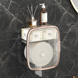 洗臉巾收納盒壁掛式一次性潔面巾紙巾盒衛生間面巾紙置物架免打孔