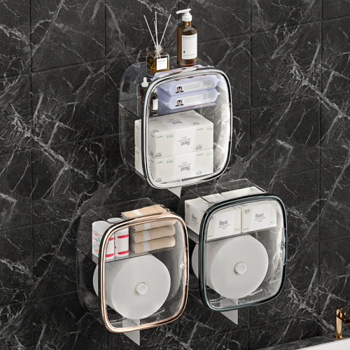 洗臉巾收納盒壁掛式一次性潔面巾紙巾盒衛生間面巾紙置物架免打孔 洗臉巾收納盒壁掛式一次性潔面巾紙巾盒衛生間面巾紙置物架免打孔