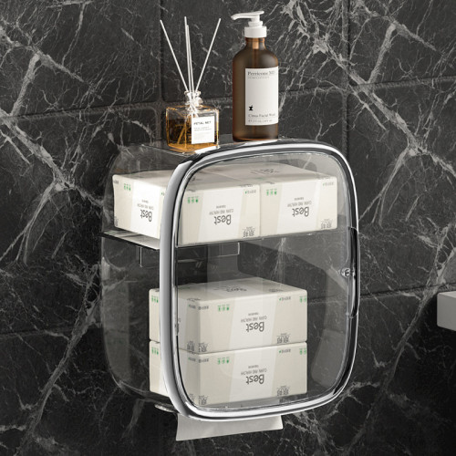 洗臉巾收納盒壁掛式一次性潔面巾紙巾盒衛生間面巾紙置物架免打孔 洗臉巾收納盒壁掛式一次性潔面巾紙巾盒衛生間面巾紙置物架免打孔