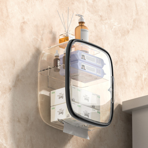 洗臉巾收納盒壁掛式一次性潔面巾紙巾盒衛生間面巾紙置物架免打孔 洗臉巾收納盒壁掛式一次性潔面巾紙巾盒衛生間面巾紙置物架免打孔