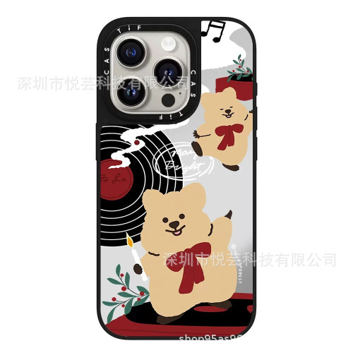 【柿子椒熊】case同款鏡面亞克力適用蘋果16Promax防摔潮牌手機殼 【柿子椒熊】case同款鏡面亞克力適用蘋果16Promax防摔潮牌手機殼